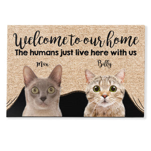 Hi Bye Cat Doormat | Housewarming Gift | Welcome Door Mat | Personalized  Custom Doormat | New Home Gift | Wedding Gift | Personalized Gift