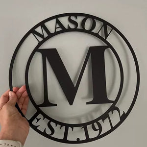 Personalized Family Name Metal Sign