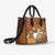 Pet Daisy Flower Leather Handbag