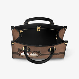 Cat Leather Handbag