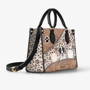 Personalized Pet Themed Leather Handbag | HB00053