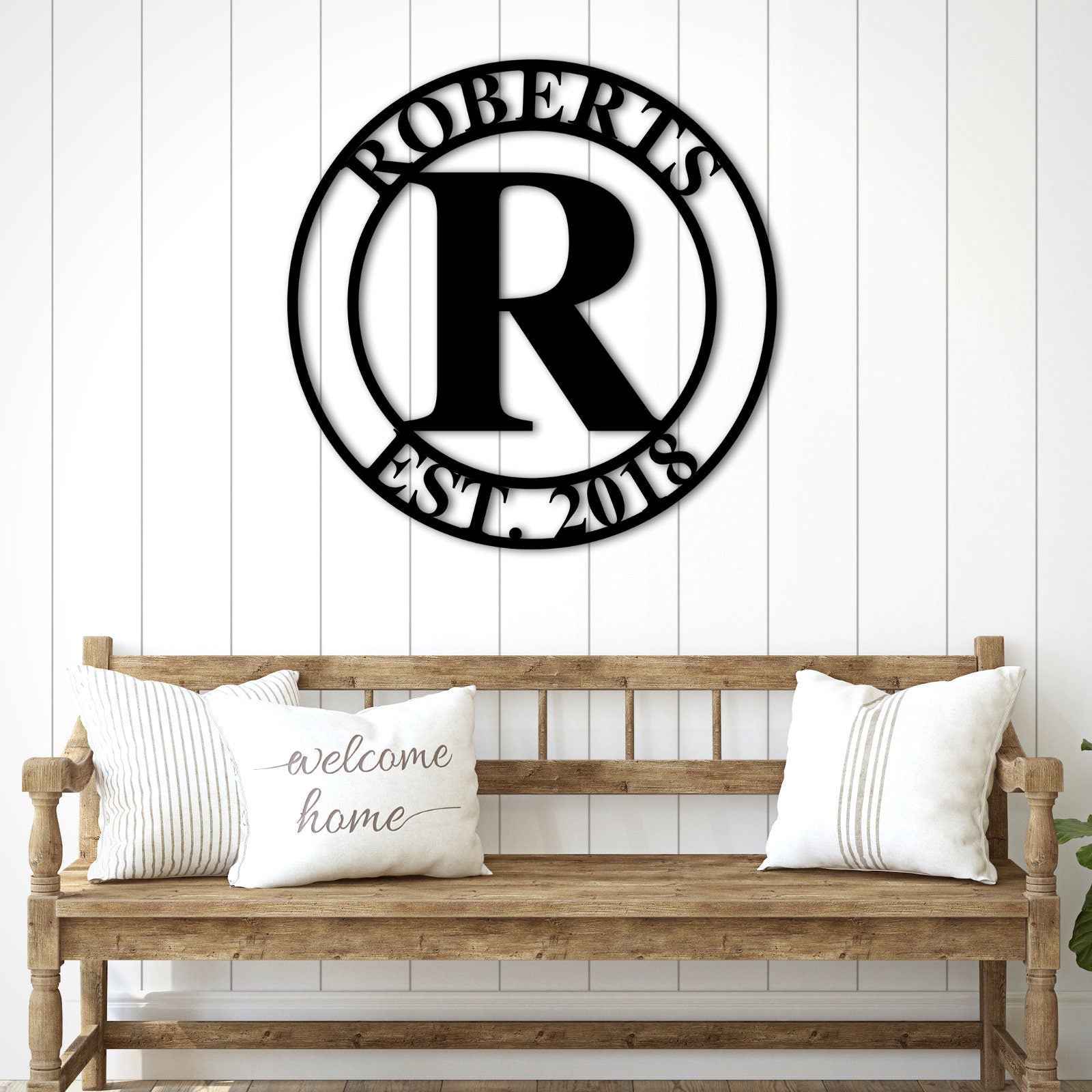Personalized Family Name Metal Sign